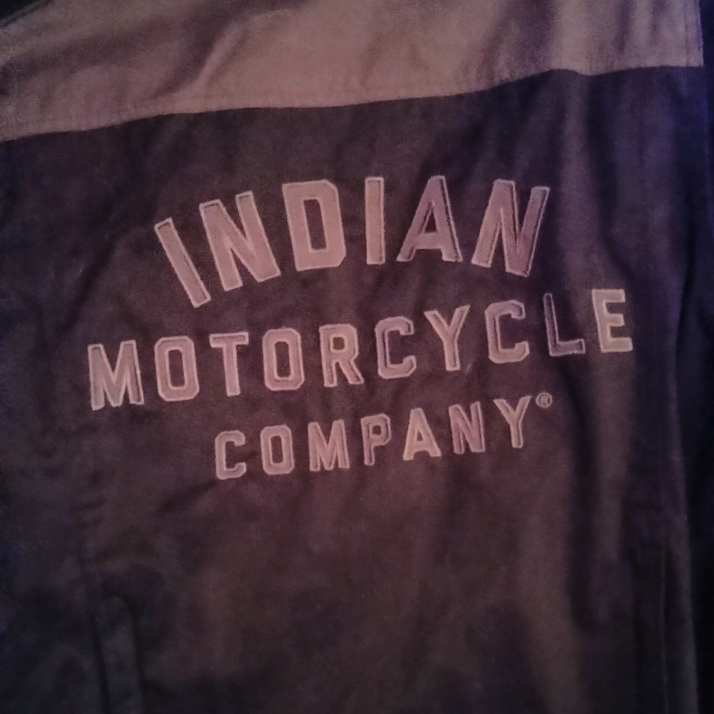 Leather Indiana motorcycle company jacket
